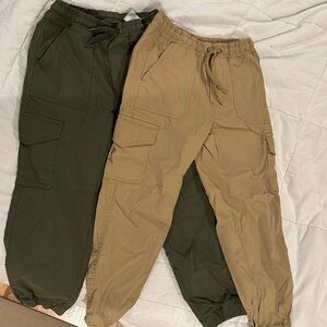 Two pairs of kids, Eddie Bauer, hiking pants size 7/8